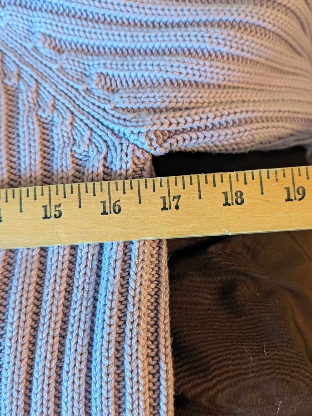 Talbots Lavender Ribbed Zip-Front Cardigan - Picture 7 of 7